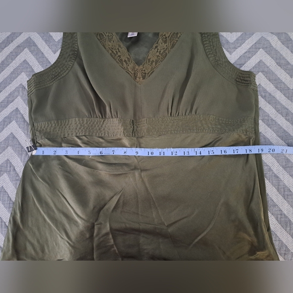 Sage Green Babydoll Cami Tank - Picture 4 of 8